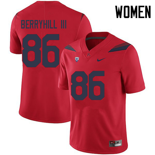 Women #86 Stanley Berryhill III Arizona Wildcats College Football Jerseys Sale-Red